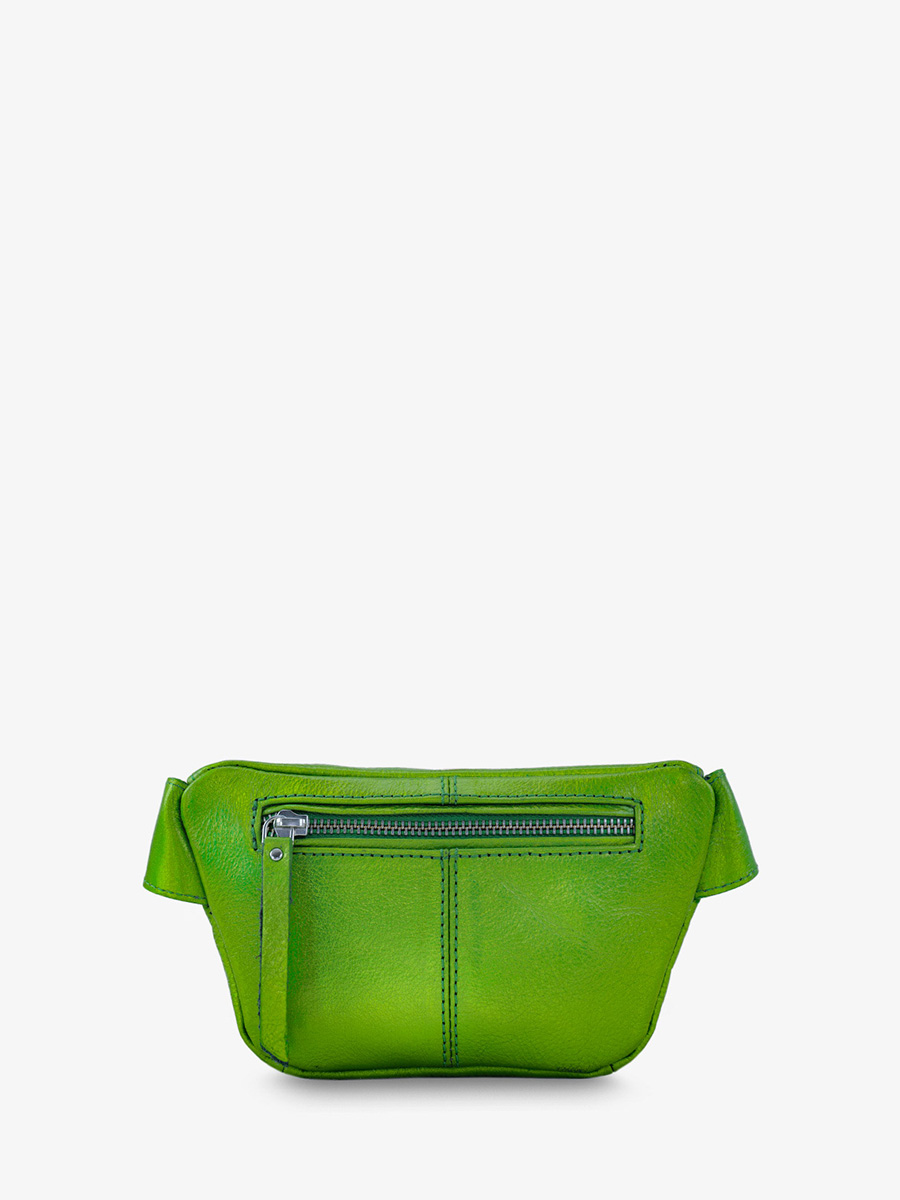 Foto-Rückansicht-Mini-Gürteltasche-Leder-grün-metallic-Damen-LaBanane XS-Absinth-Paul Marius-M503XS-GR-B