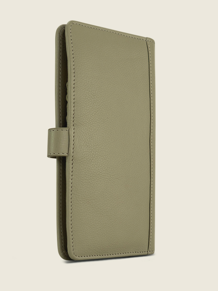 Foto-Seitenansicht-Brieftasche-Leder-grün-Charlotte-n2-Art-Deco-Mandel-Paul-Marius-M67-AD-AL