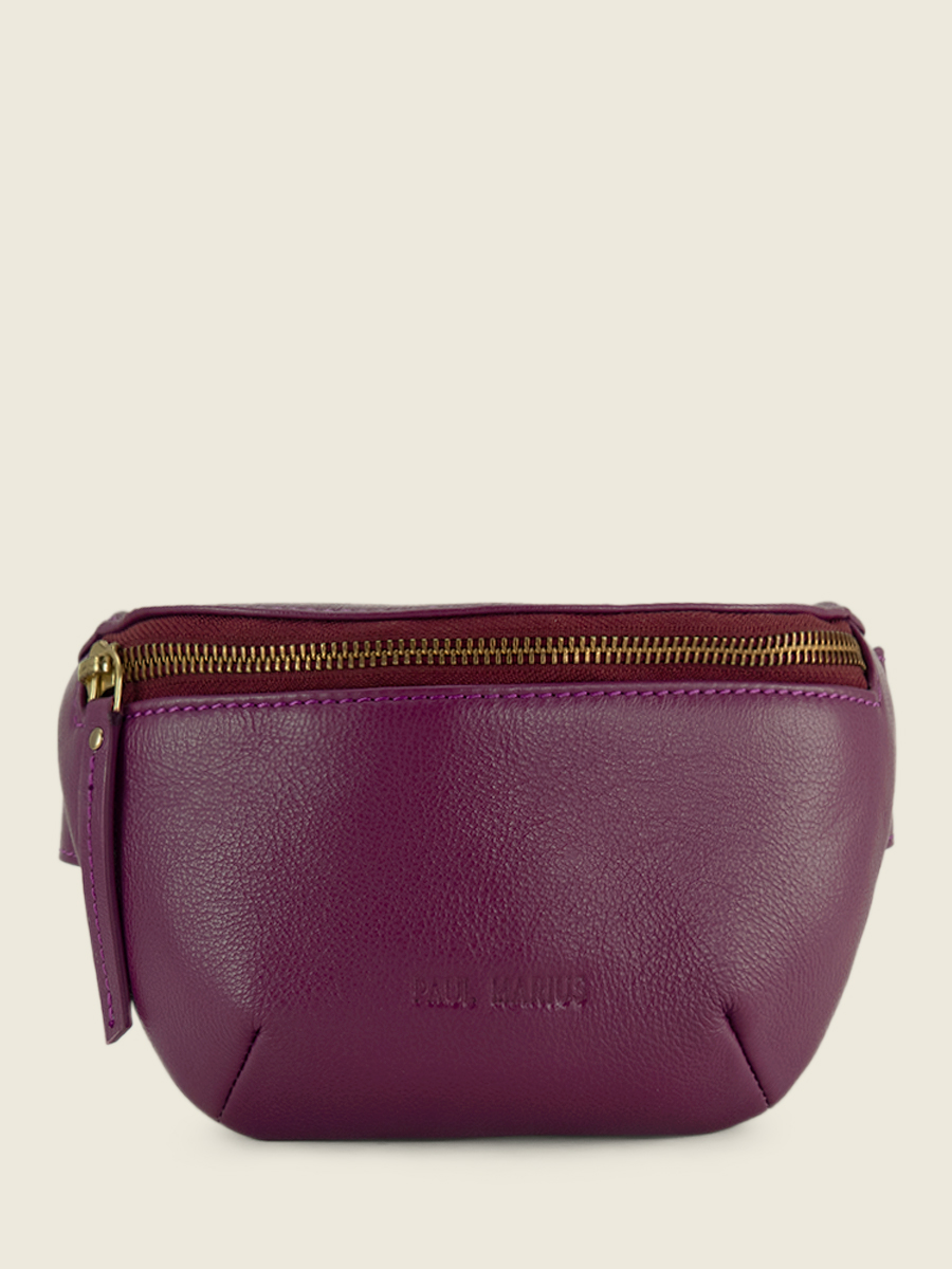 Foto-Seitenansicht-Mini-Gürteltasche-Leder-violett-LaBanane XS-Art-Deco-Zinzolin-Paul-Marius-M503XS-AD-ZI