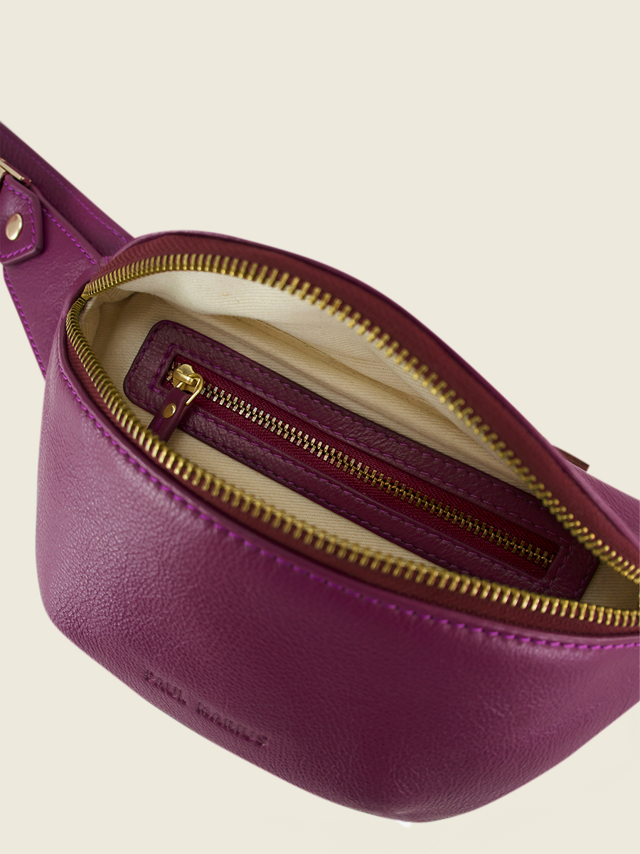 foto-innenansicht-mini-gürteltasche-leder-violett-labanane-xs-art-deco-zinzolin-paul-marius-m503xs-ad-zi