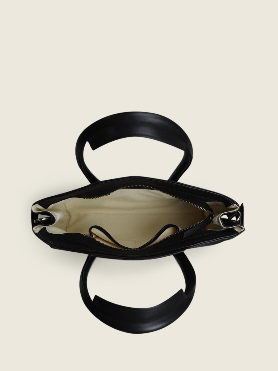 Foto-Tragetasche-Handtasche-Leder-schwarz-Madeleine-S-Art-Deco-schwarz-Paul-Marius-W31S-AD-B