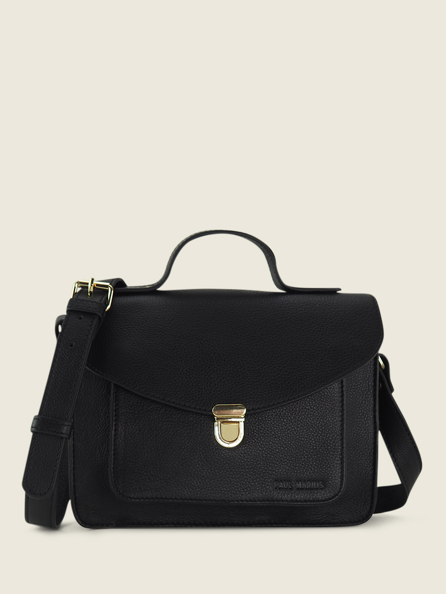 foto-ansicht-von-vorne-handtasche-leder-damen-schwarz-mademoiselle-george-art-deco-schwarz-paul-marius-w05-ad-b