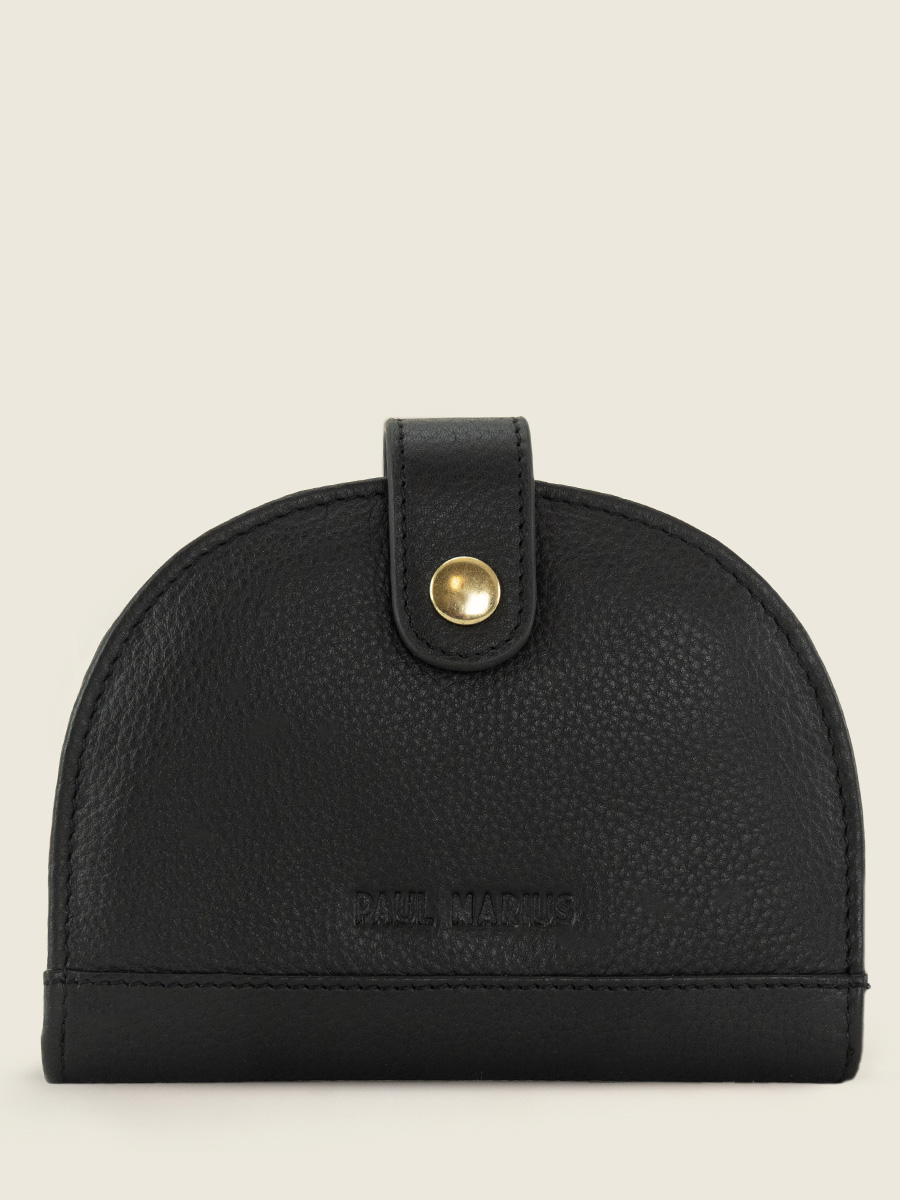 Foto-Vorderansicht-Brieftasche-Leder-schwarz-Manon-N2-Art-Deco-schwarz-Paul-Marius-M33-AD-B