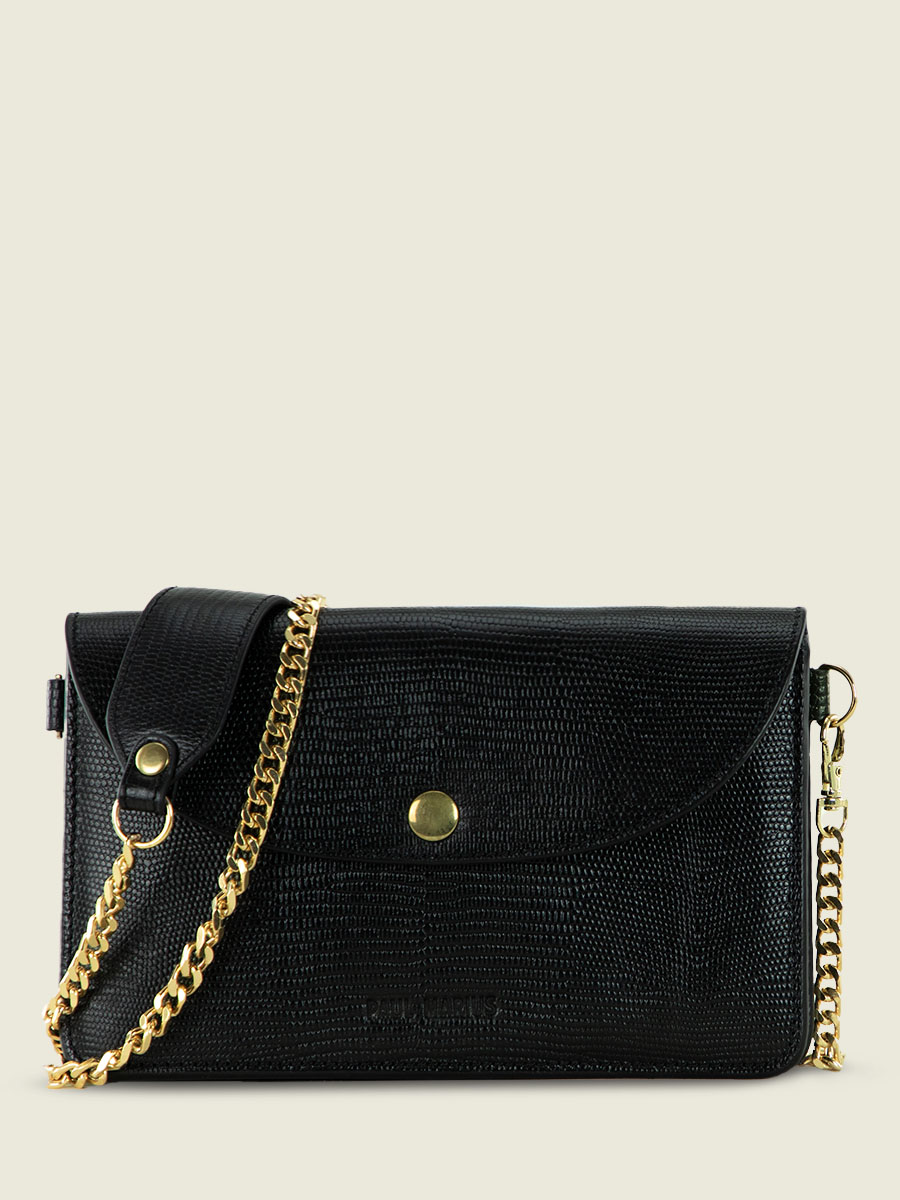 foto-ansicht-seite-tasche-clutch-leder-schwarz-glänzend-bertille-1960-paul-marius-w44-l-b