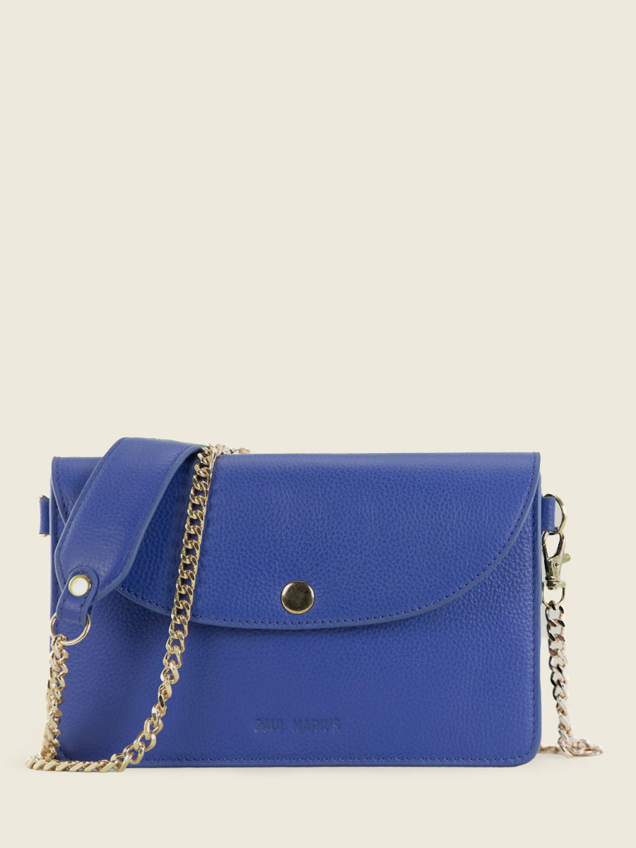 Fotoansicht-Vorderseite-Tasche-Clutch-Leder-blau-Bertille-Azur-blau-Königsblau-Paul-Marius-W44-AZ-BLU