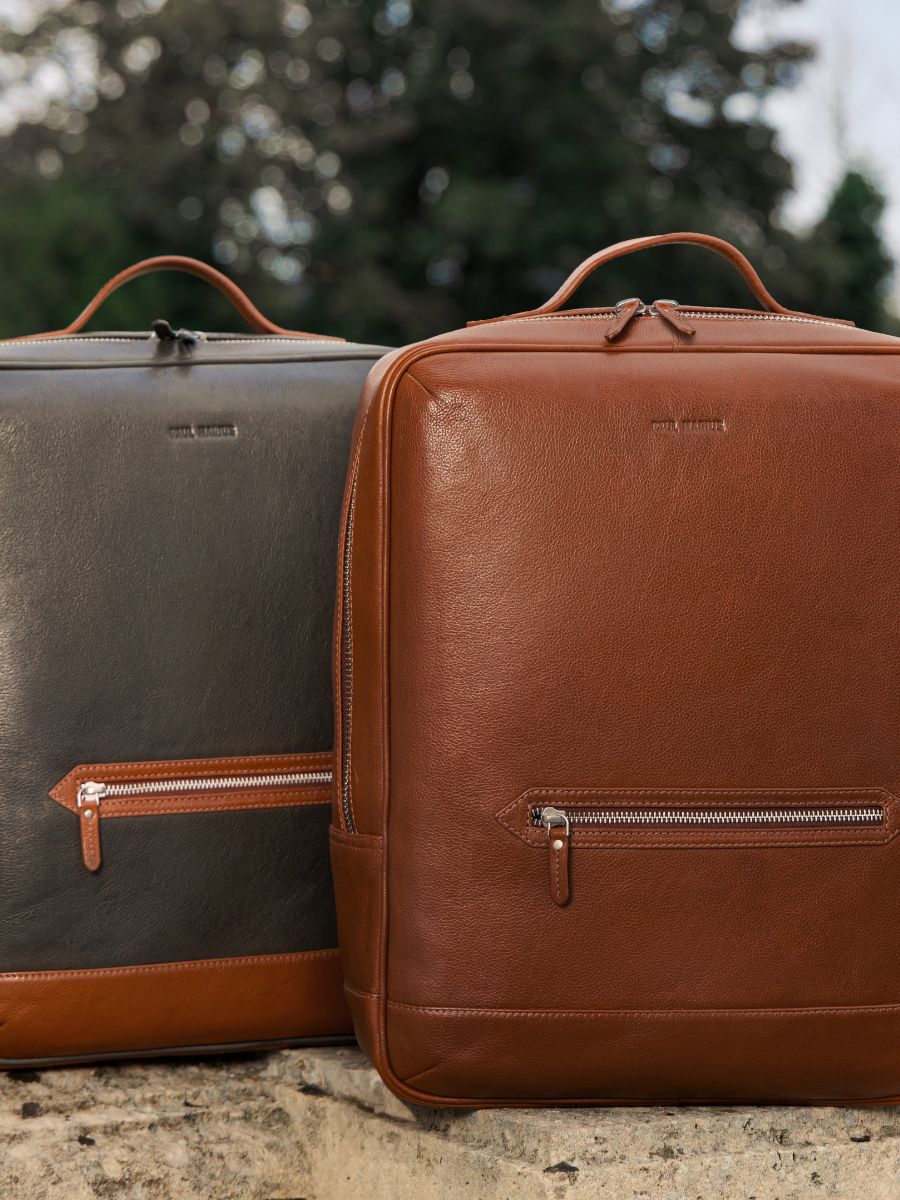 Fotoansicht-Zoom-Material-Rucksack-Leder-grün-braun-la-suite-charles-grün-englisches-Naturleder-paul-marius-b11-gr-l