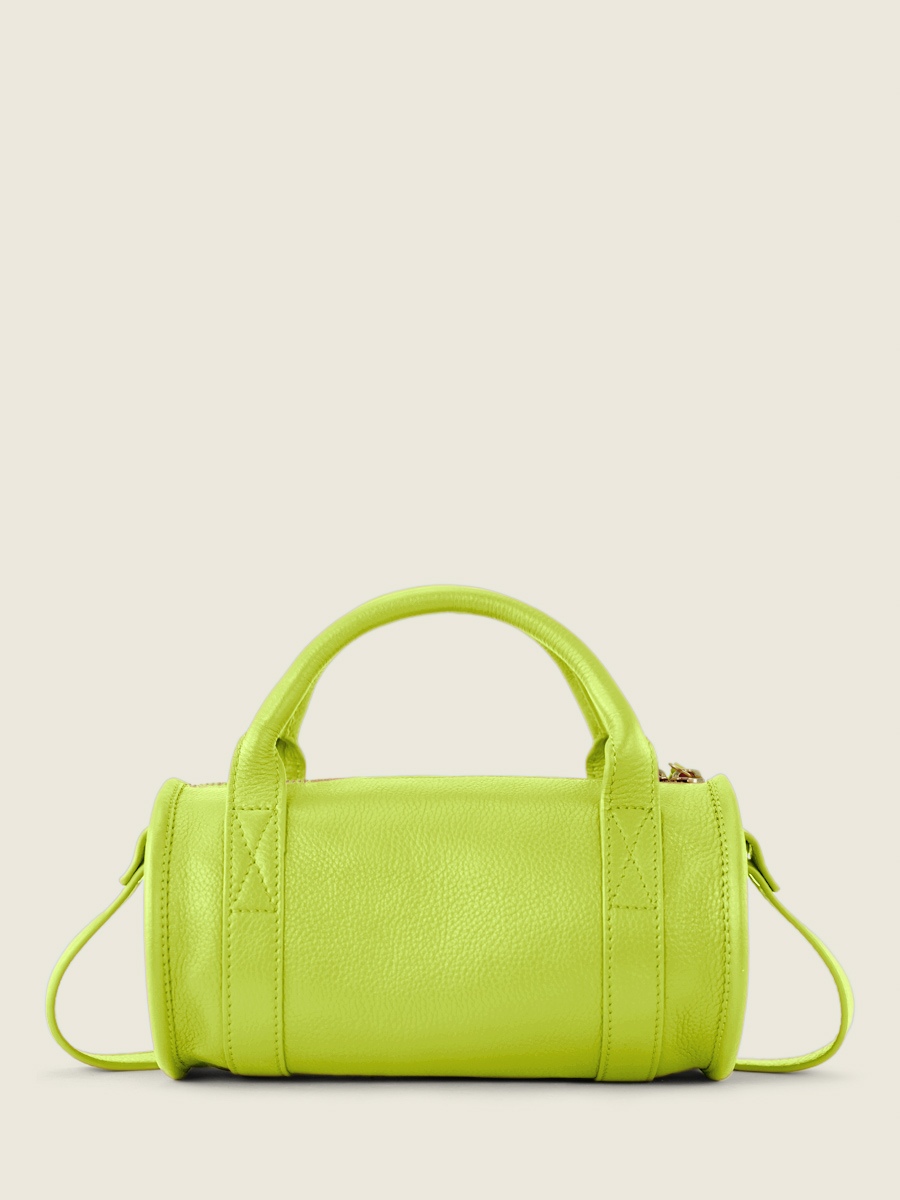 Fotoansicht Innenansicht Mini Handtasche aus grünem Leder Charlie Sorbet Apfel Paul Marius W30 SB LGR