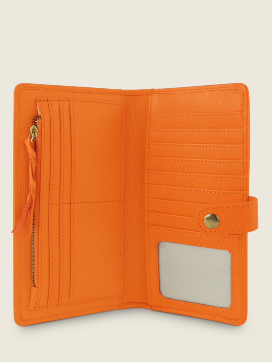 Foto-Rückansicht-Brieftasche-Leder-orange-LePortefeuille-Charlotte-Nr. 2-Sorbet-Mango-Paul-Marius-M67-SB-O