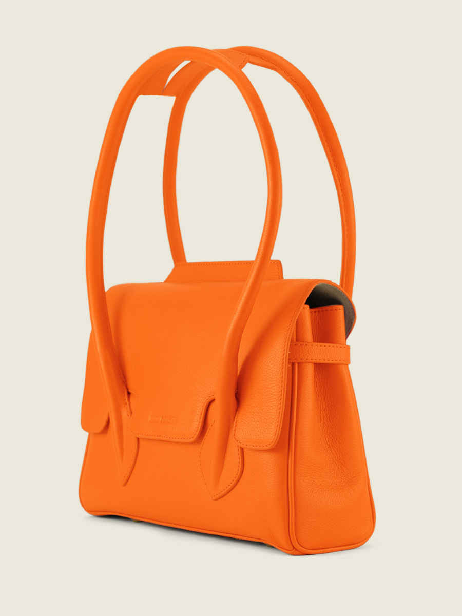 Fotoansicht-Seite-Handtasche-Leder-orange-Colette-S-Sorbet-Mango-Paul-Marius-W28S-SB-O