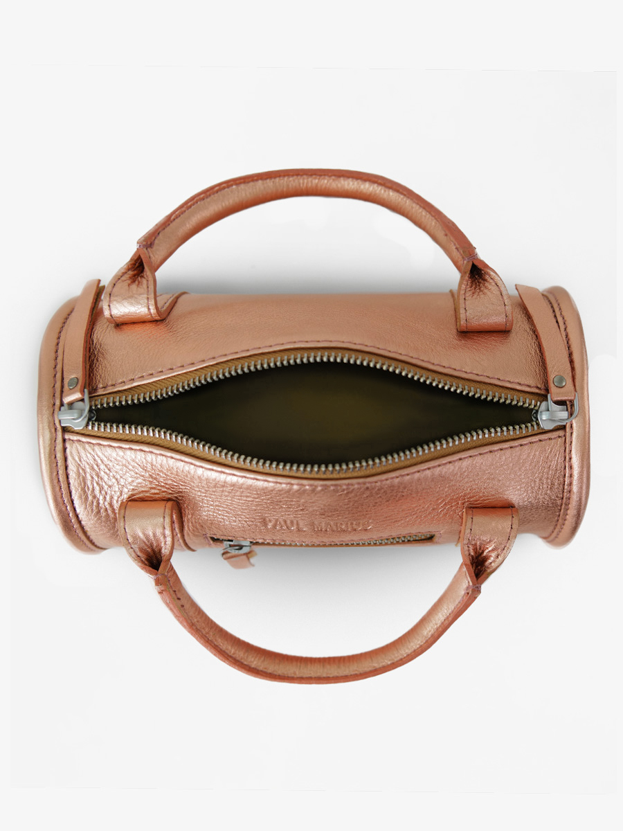 Foto-Innenansicht-Handtasche-Leder-Gold-Rosa-Damen-Charlie-Paul-Marius-W30-G-PI