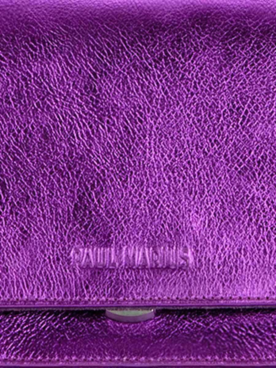 Fotoansicht-Zoom-Material-Umhängetasche-Leder-violett-metallic-Diane S-Bonbon-Paul Marius-W35S-M-P