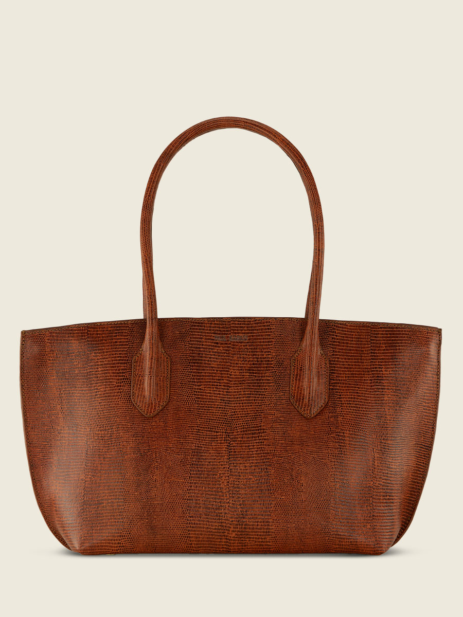 Foto-Vorderansicht-braune-Ledertasche-für-Damen-Edith-1960-Bernstein-Paul-Marius-W49-L-L