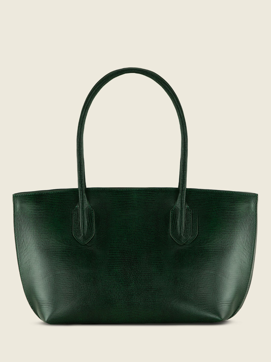 Fotoansicht von innen: grüne Ledertasche für Damen, Edith, 1960, Malachit, Paul Marius, W49 L DG