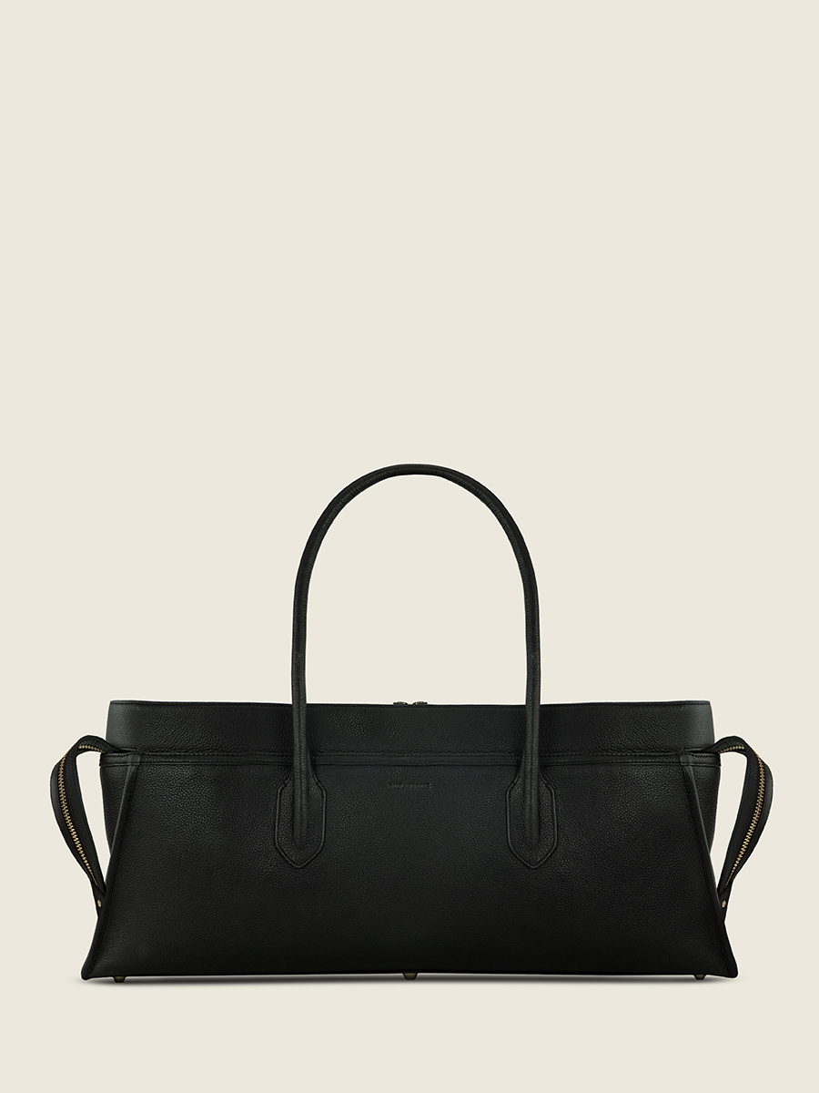 Reisetasche Eros Ultra-Lang Schwarz-Anthrazit-Ansicht von vorne-W52L BM B