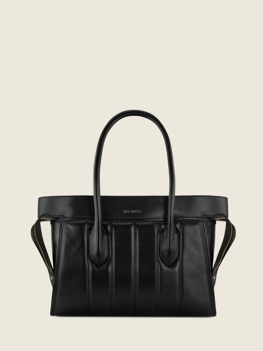 Reisetasche-Handtasche-gesteppt-Eros-Polsterung-schwarz-Vorderansicht-W52M-MAT-S-B