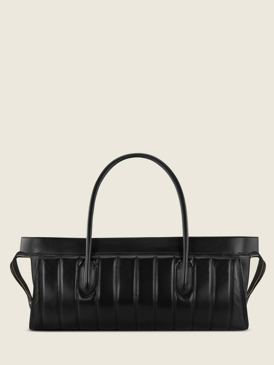 Reisetasche Eros Ultra Long gesteppt schwarz Rückenansicht W52L MAT-S B