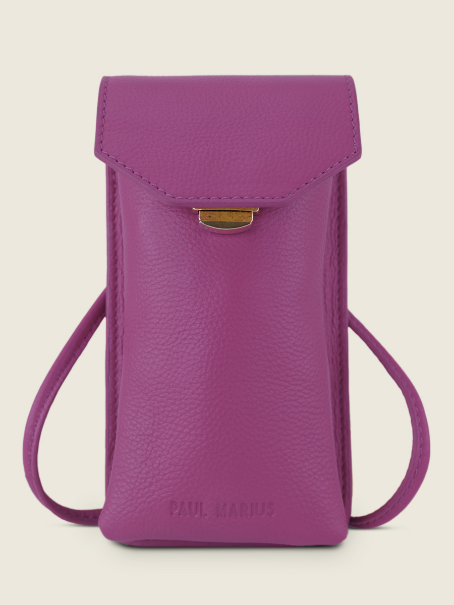Foto-Ansicht-Vorderseite-Handytasche-Leder-violett-Eva-Sorbet-Cassis-Paul-Marius-M71-SB-P