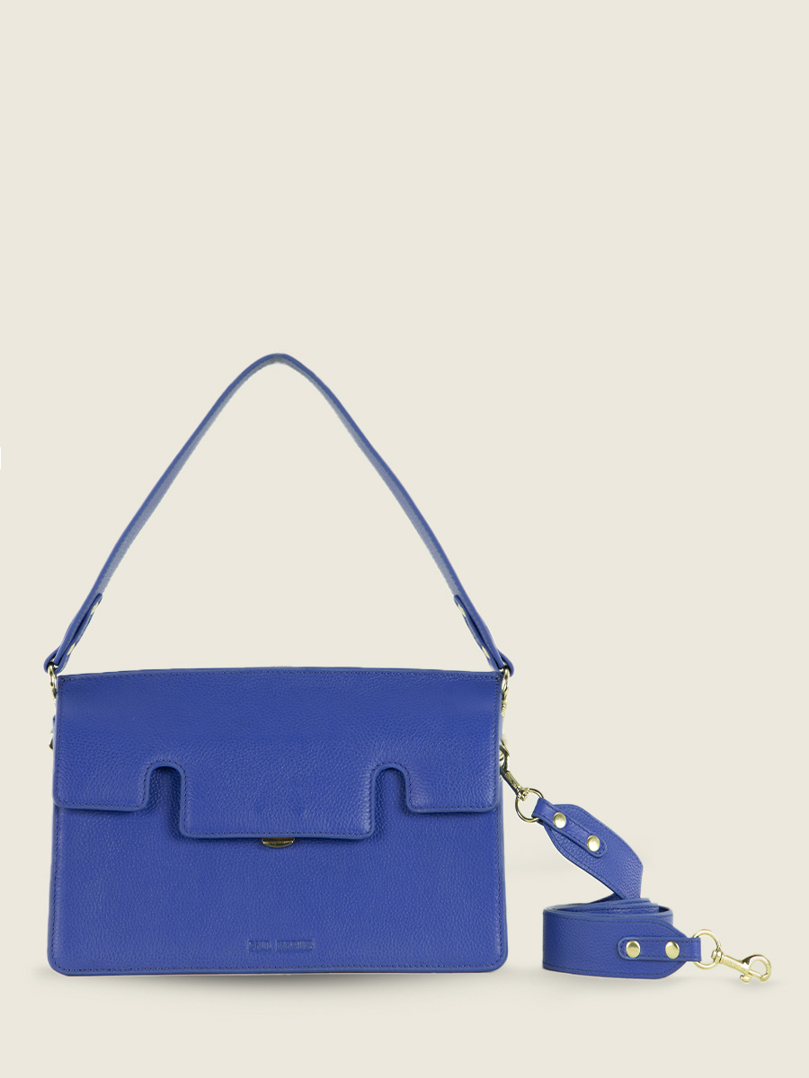 foto-ansicht-vorderseite-tasche-baguette-leder-blau-gabrielle-azur-blau-königsblau-paul-marius-w42-az-blu