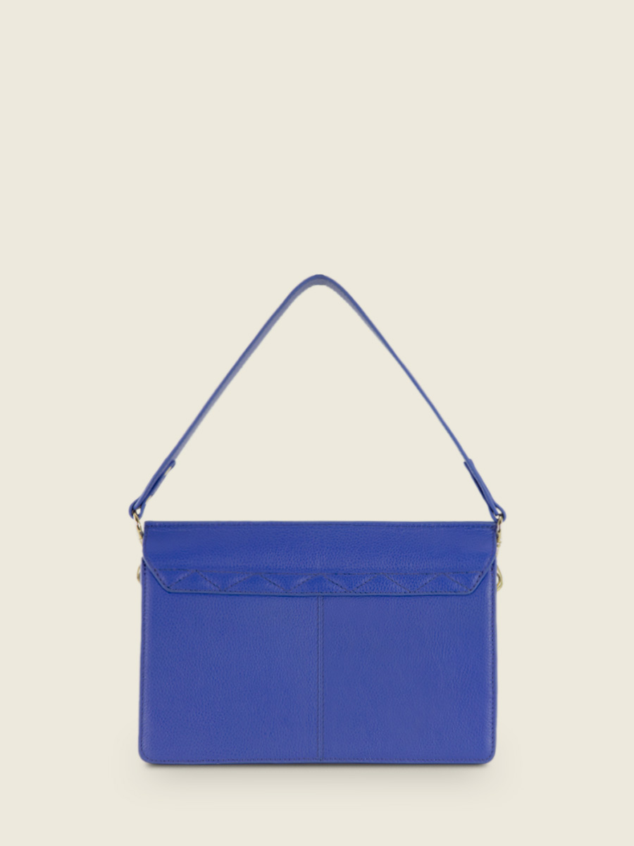 Fotoansicht-Rückseite-Baguette-Tasche-Leder-blau-Gabrielle-Azur-Königsblau-Paul-Marius-W42-AZ-BLU
