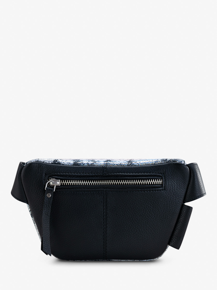 Fotoansicht-Rückseite-Holographische-Leder-Gürteltasche-LaBanane XS Galaxie Paul Marius M503XS GAL