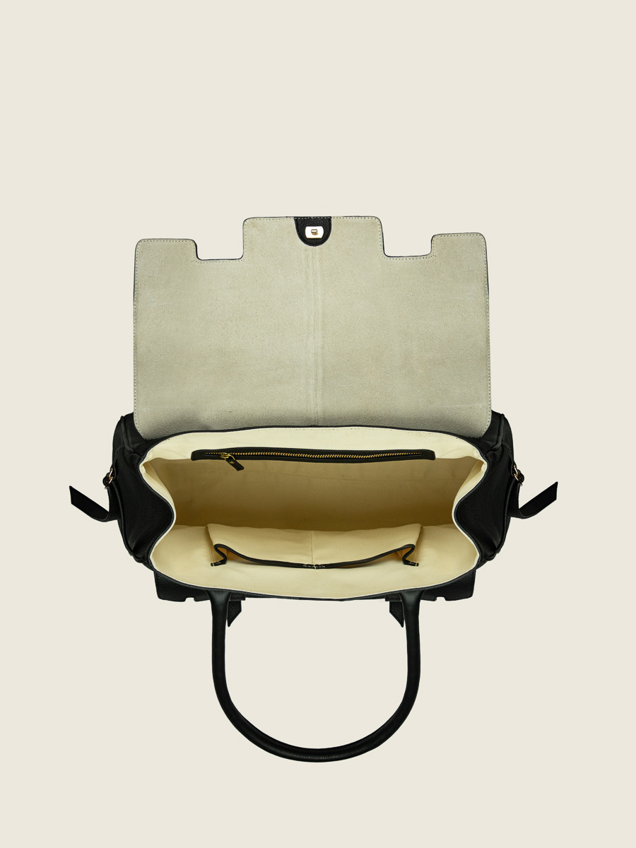 Reisetasche James schwarz-anthrazit Innenansicht W53 BM B-KH