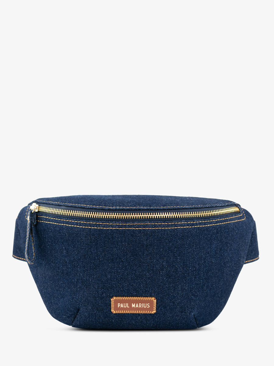 Gürteltasche blau Jean LaBanane Denim Brut Ansicht von vorne M503 DBLU-DENIM