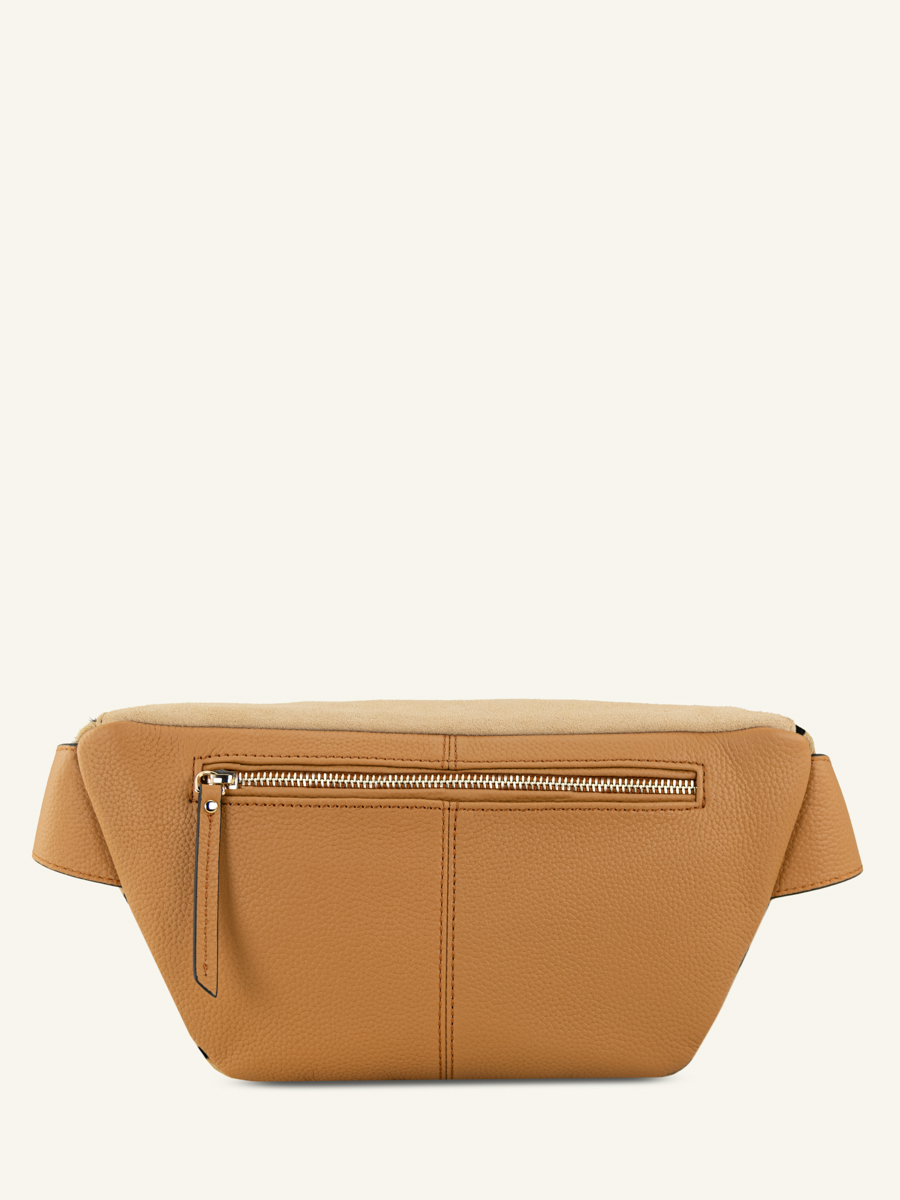 Gürteltasche aus Leder LaBanane Leopard Beige Rückansicht M503 LP bei