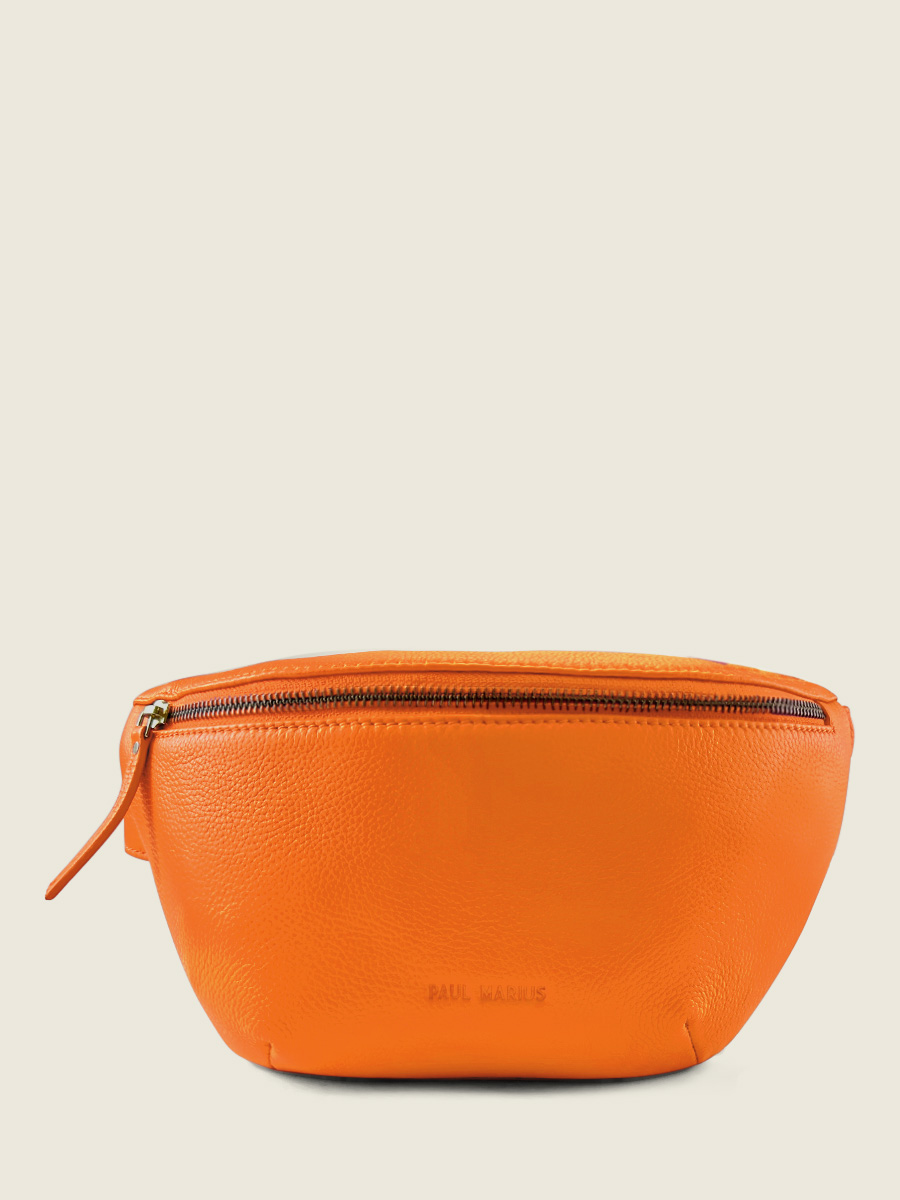 Fotoansicht-Vorderseite-Leder-Gürteltasche-orange-LaBanane-Sorbet-Mango-Paul-Marius-M503-SB-O