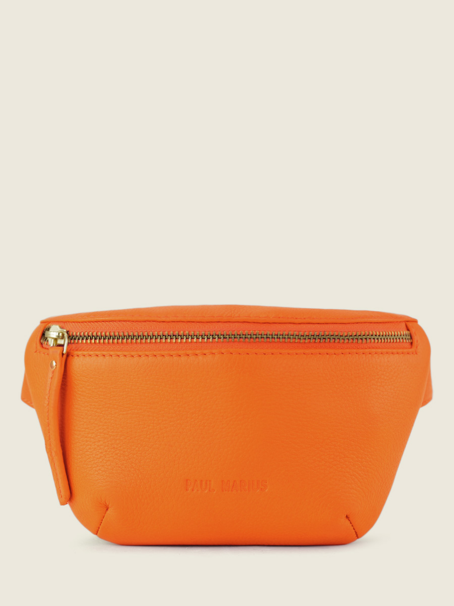 Fotoansicht-Seite-Mini-Gürteltasche-Leder-orange-LaBanane XS Sorbet-Mango-Paul Marius-M503XS-SB-O