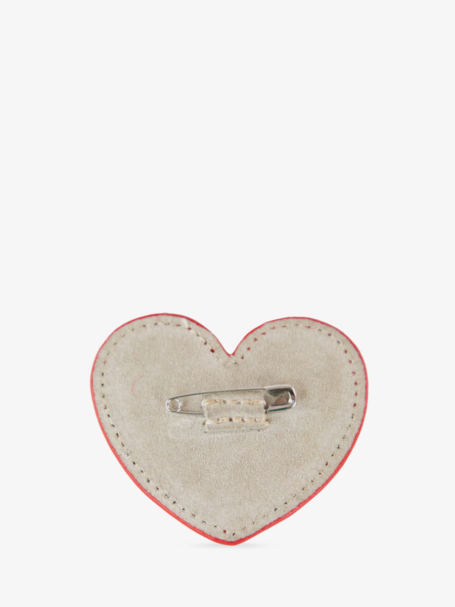 Foto-Ansicht-Rückseite-Abzeichen-Leder-rot-lebadge-coeur-enchoeur-rouge-paul-marius-hb-r