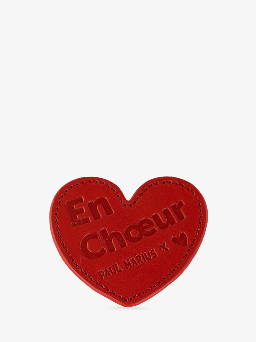 Foto-Ansicht-Vorderseite-Abzeichen-Leder-rot-lebadge-coeur-enchoeur-rouge-paul-marius-hb-r