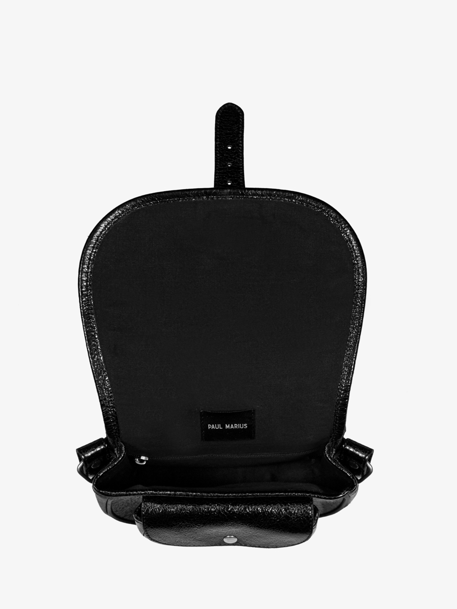 Umhängetasche schwarz glitzernd Lebohemien Eclipse Innenansicht M44 M B