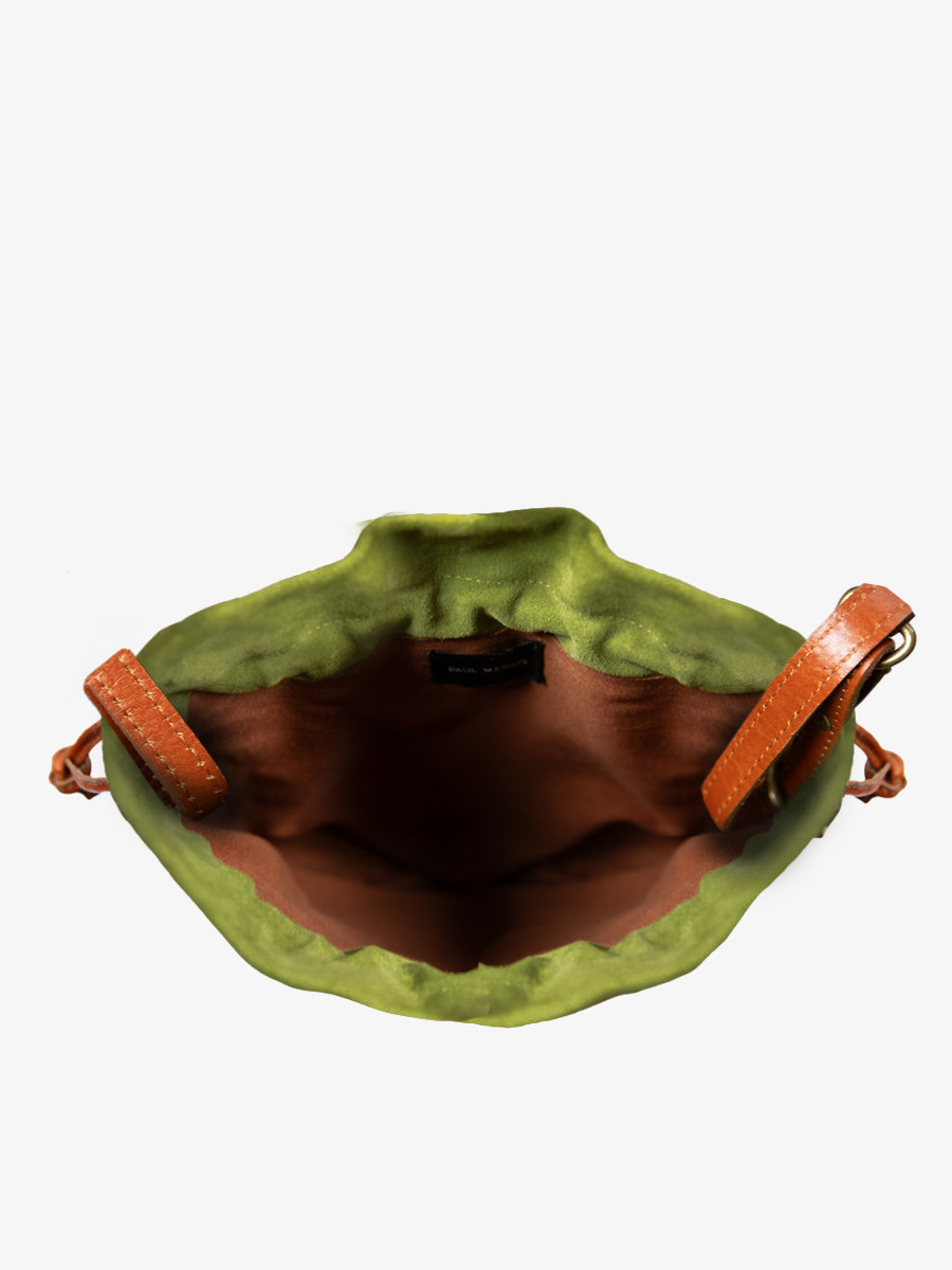 Foto-Innenansicht-Umhängetasche-Leder-Damen-braun-khaki-LeChamane-Nomade-Paul-Marius-W101-OCO-GR