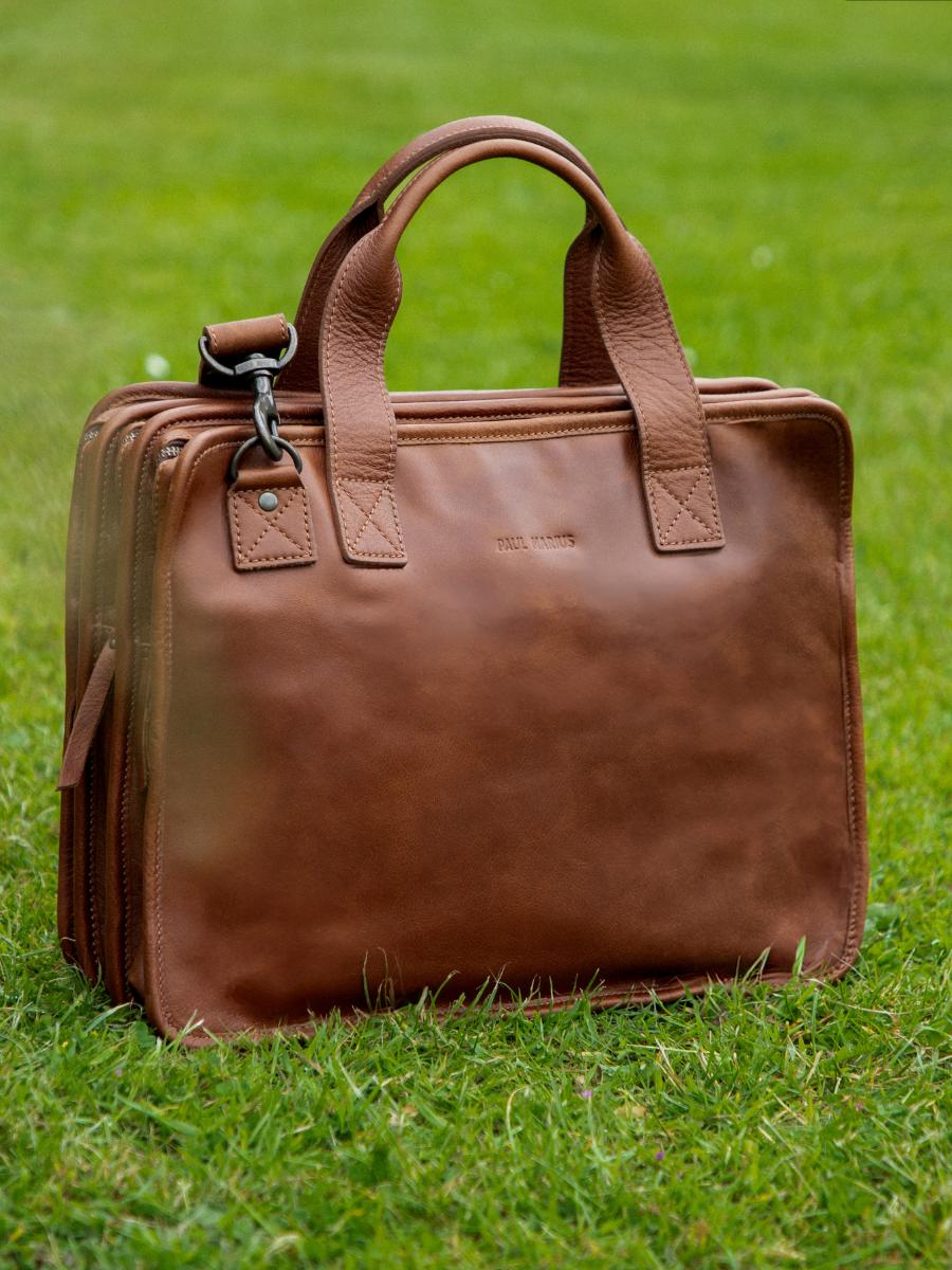 Foto-Vorderansicht-Dokumententasche-Leder-Unisex-braun-LeConquérant-Tabak-Paul-Marius-B01-MK