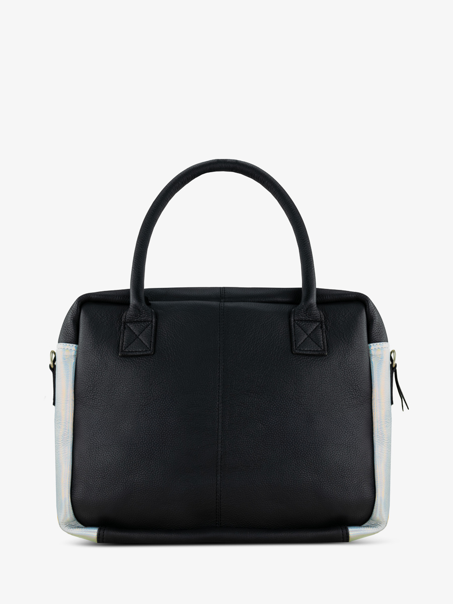 Dokumentmappe LeDandy Givre holografisch schwarz Innenansicht W04 GIV