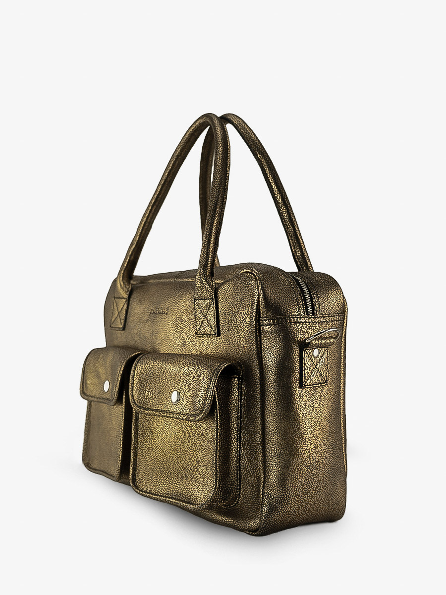 Foto-Ansicht-Seite-Handtasche-Leder-schwarz-gold-ledandy-granite-paul-marius-w04-gra-g-b