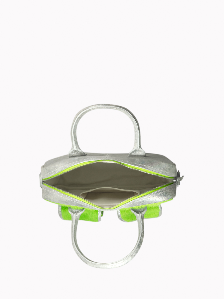 Fotoansicht-Handtasche-aus-Leder-grün-LeDandy S-Creature-acid-green-Paul Marius-W04S-CREA-S-GR