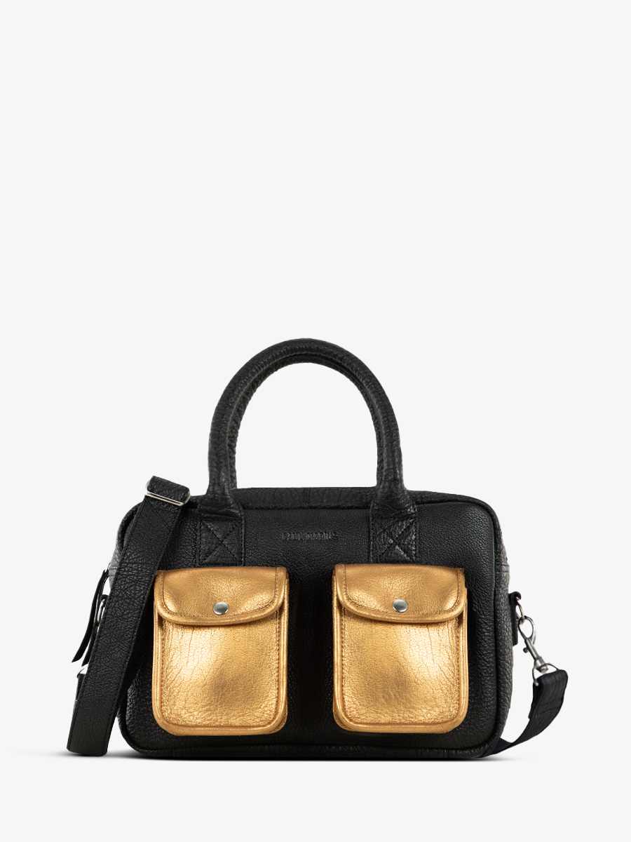 Fotoansicht-Vorderseite-Handtasche-Leder-schwarz-gold-ledandy-s-schwarz-gold-paul-marius-w04s-b-g