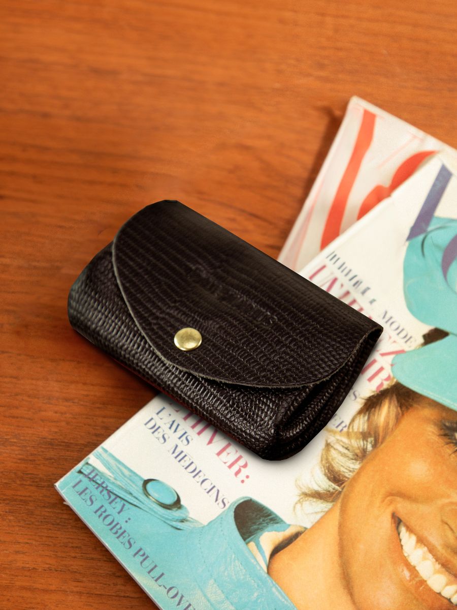 Foto-Ansicht-Tragegeldbörse-Leder-schwarz-glänzend-legustave-1960-paul-marius-clp-l-b