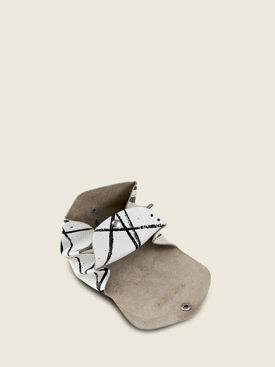 Geldbörse-weiß-schwarz-orange-legustave-arty-01-silber-Innenansicht-clp-art1-b-w