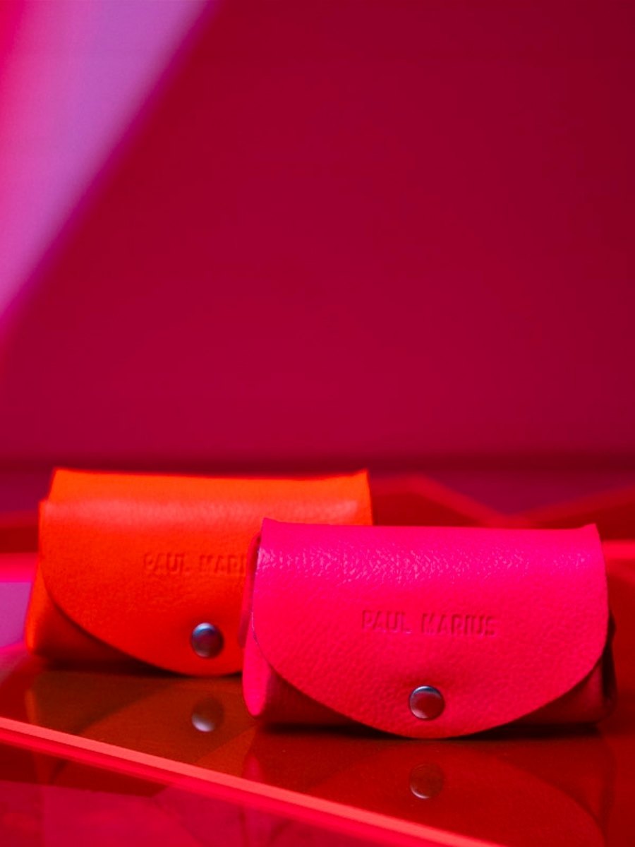 Fotoansicht: Geldbörse aus orangefarbenem Leder | PAUL MARIUS