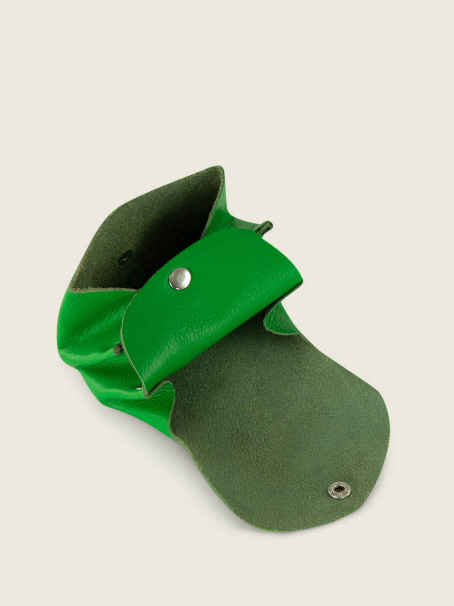 Fotoansicht Innenansicht Geldbörse aus grünem Leder LeGustave Neon Paul Marius CLP NE GR