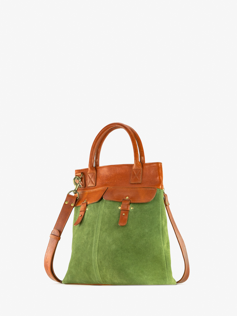 Fotoansicht-Seite-Eimer-Tasche-Leder-braun-kaki-LePilote-Nomade-Paul-Marius-B06-OCO-GR