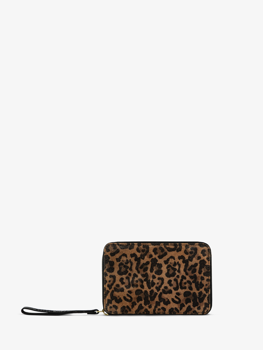 Brieftasche Alice Leopard schwarz Ansicht von vorne M76 LP B