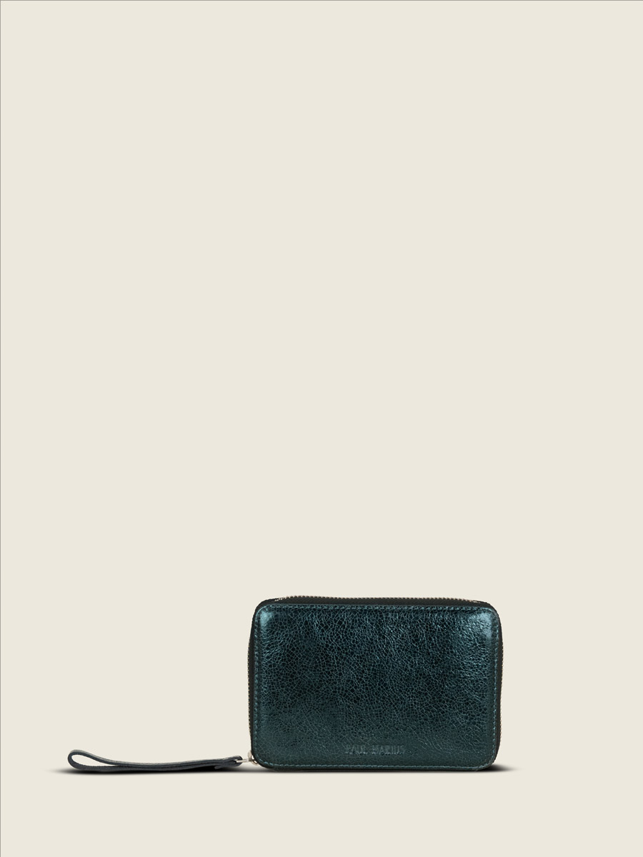 Brieftasche-grün-glitzernd-Alice-Mitternacht-Vorderansicht-m76-m-gr