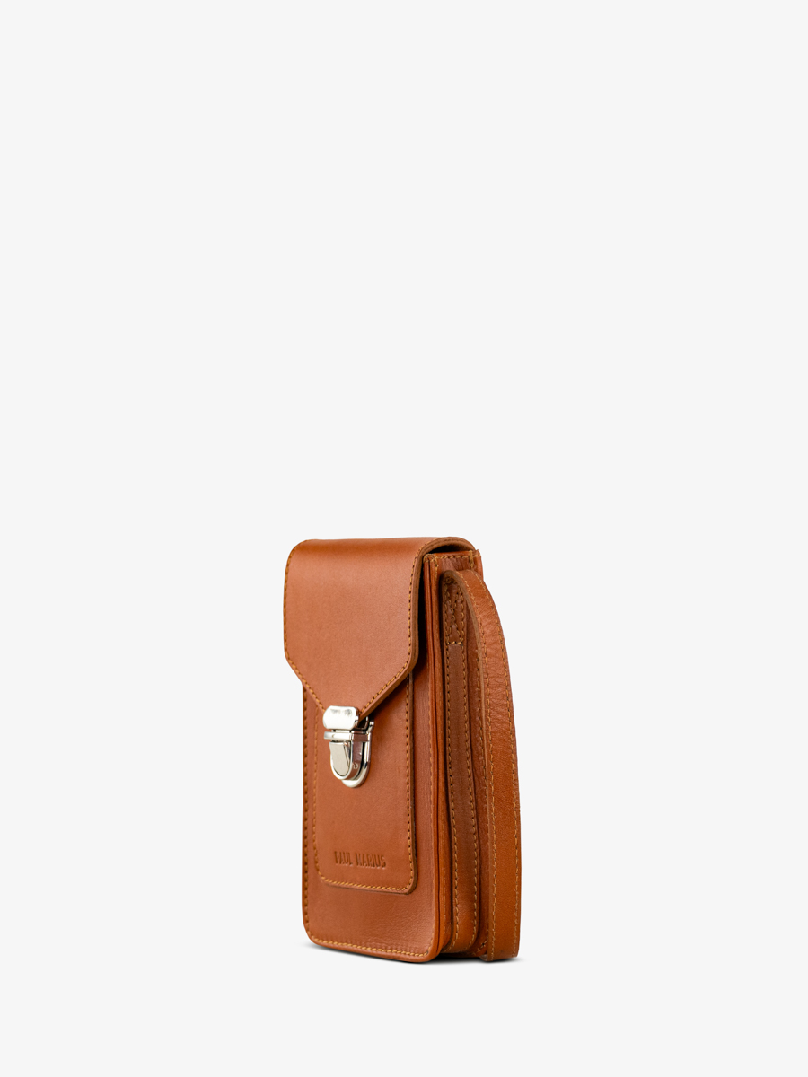tasche-telefon-leder-braun-leporte-telefon-cognac-seitenansicht-m88-co