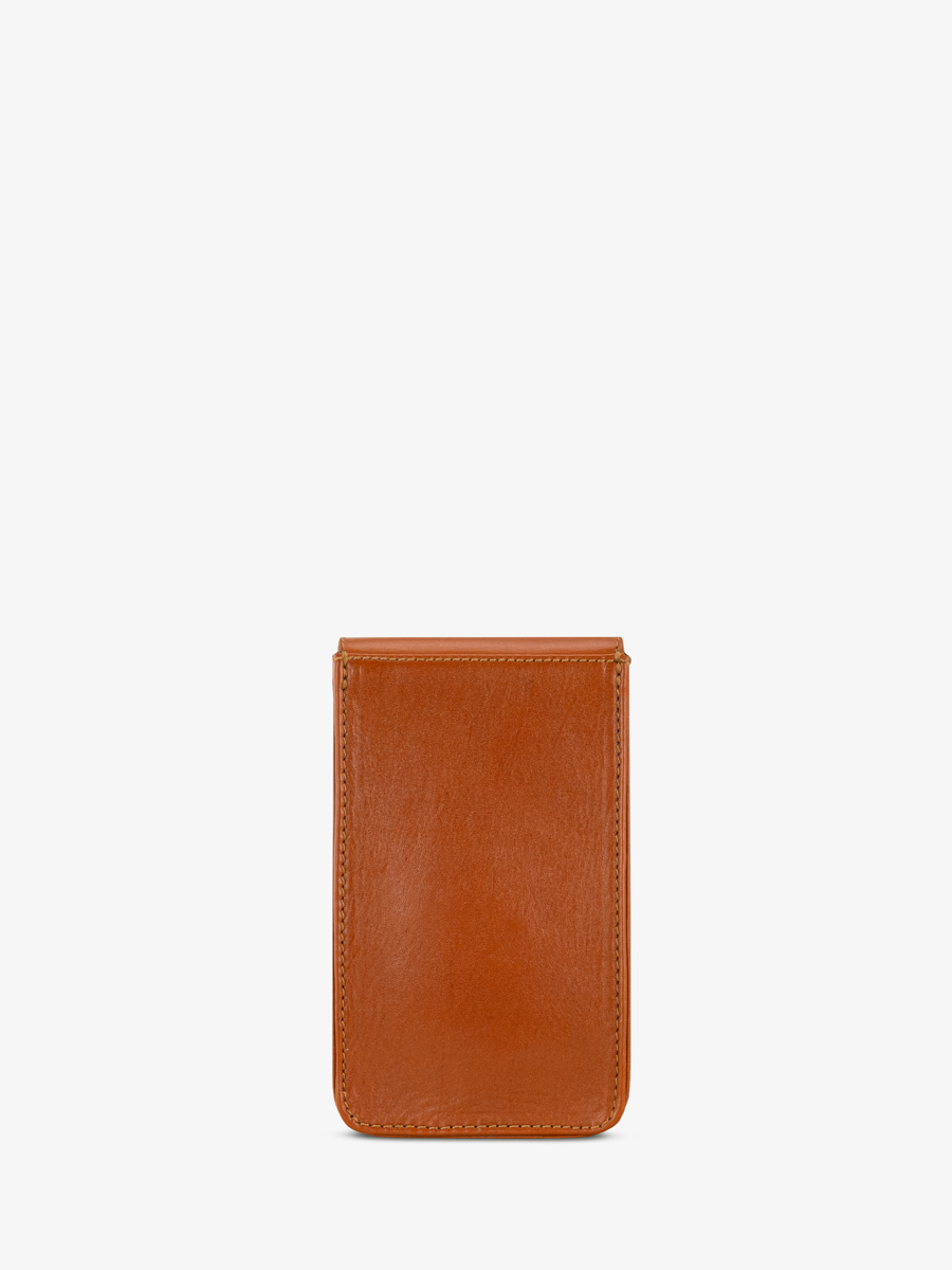 tasche-telefon-leder-braun-leporte-telefon-cognac-ansicht-rückseite-m88-co