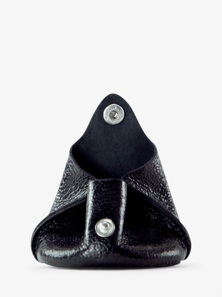 Foto-Ansicht-von-der-Seite-Geldbörse-Leder-schwarz-glitzernd-Lescarcelle-Eclipse-Paul-Marius-M56-M-B