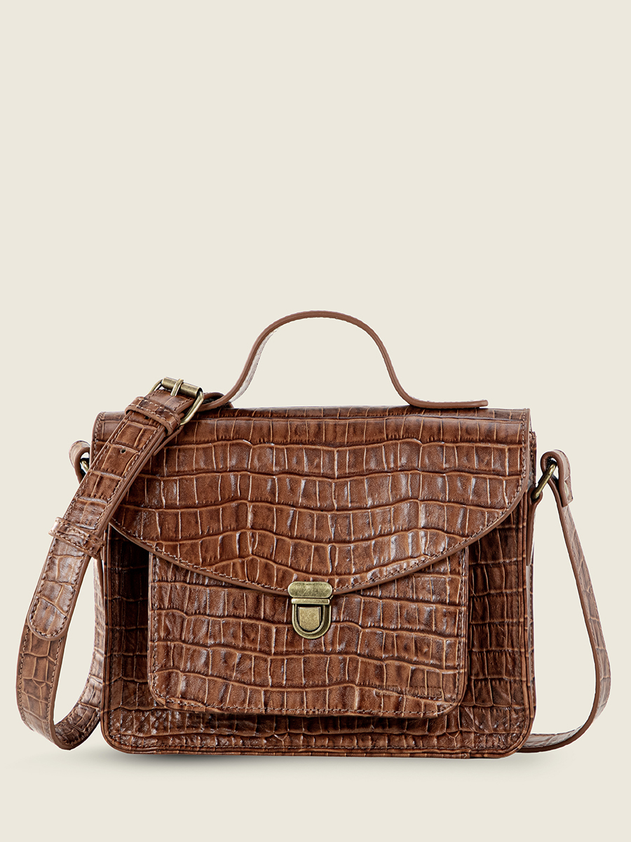 Fotoansicht-Vorderseite-Handtasche-Leder-braun-Mademoiselle-George-Heritage-Paul-Marius-W05-CR-DB