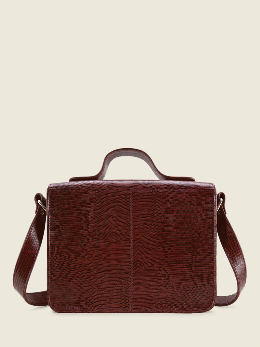 Foto-Ansicht-Rückseite-Handtasche-Leder-rot-Mademoiselle-George-1960-Paul-Marius-W05-L-R